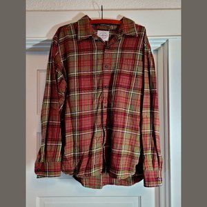 XL Long Sleeve Button-up  Shirt - St. John's Bay - Brushed Flannel
